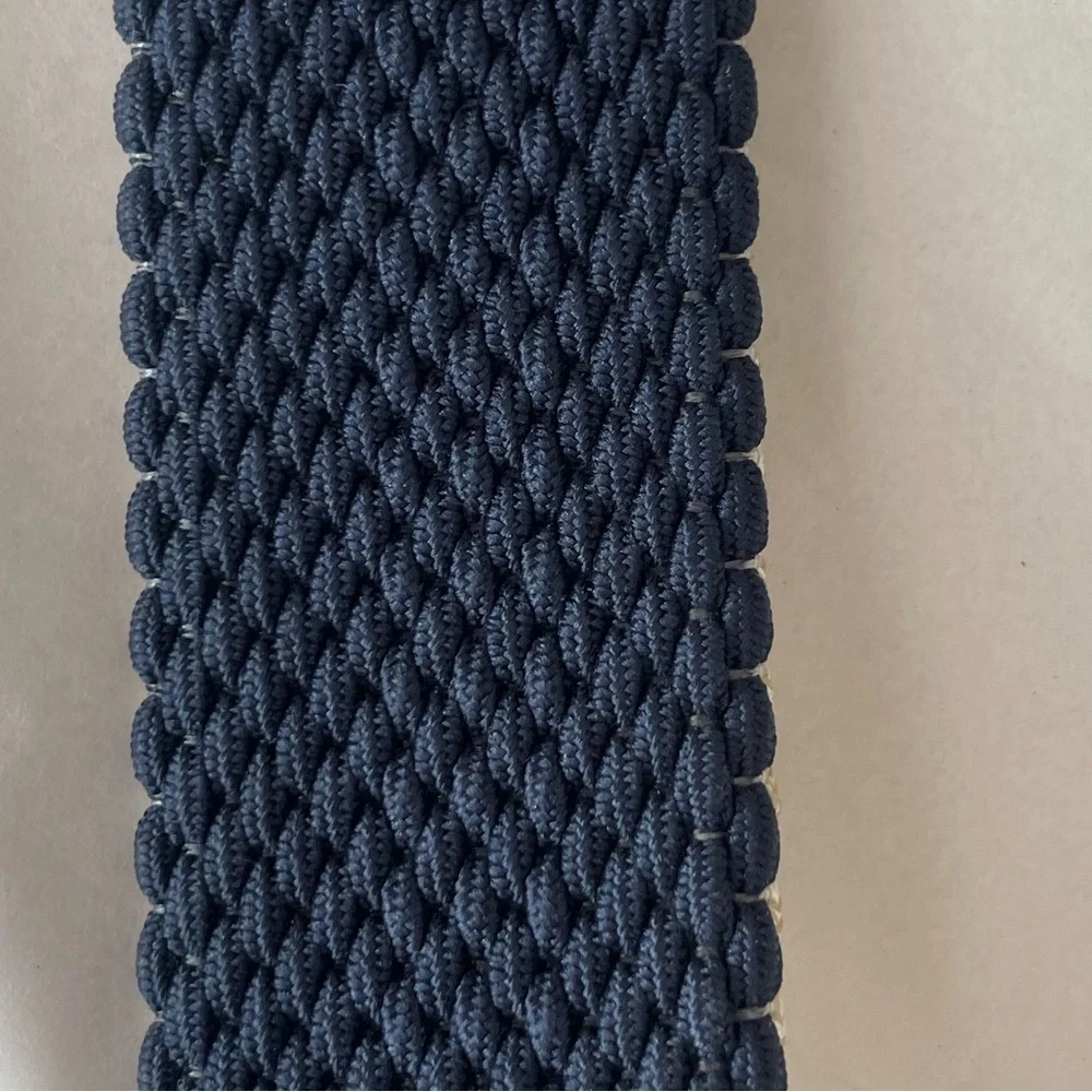 Tommy Bahama Braided Stretch Belt Reversible Tan Navy Men's M / L 32-38 Golf